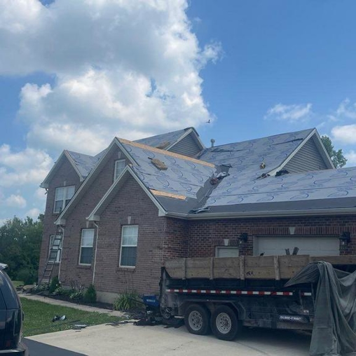 Image roof of a new home